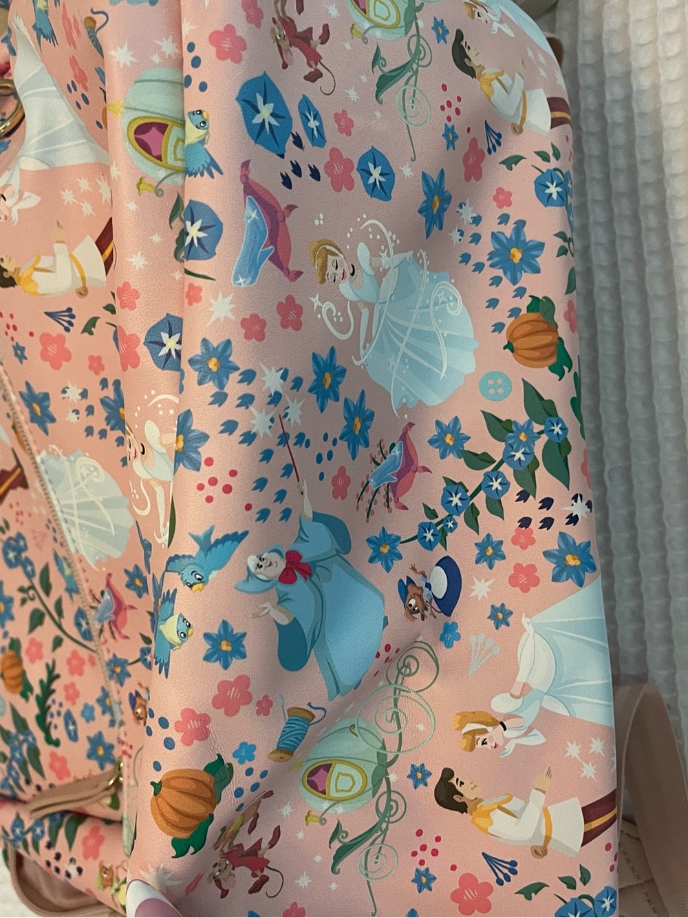 ❌SOLD❌Petunia Pickle Bottom Pink Floral Disney Princess Baby Bag - Picture 5 of 6